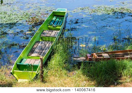 Fishing boats in Thailand outdoor, view, sky, water,