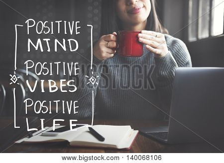 Lifestyle Positive Thoughts Mind Life Concept