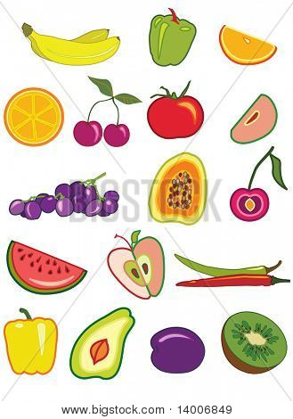 Cópia de rasterizada de frutas e legumes