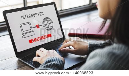 Interrupted Change Break Blocks Effect Fail Stop Concept