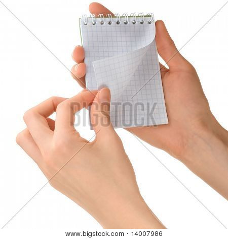 Notebook med blanke sider