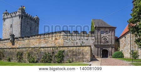 Panorama Of The Hilltop Castle In Bad Benthiem