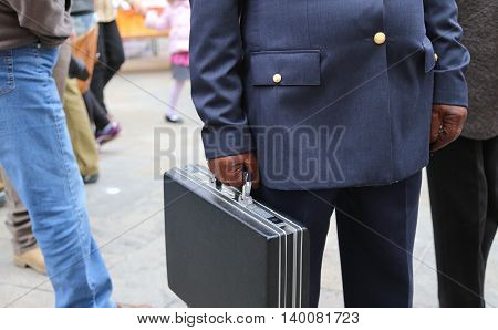 Corrupt Cop With A Suitcase Full Of Money