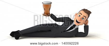 Fun businessman