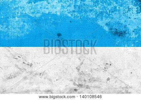 Flag Of Viljandi, Estonia, With A Vintage And Old Look
