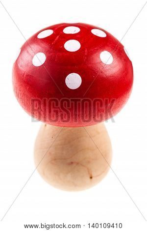 Wooden Mushroom Figure