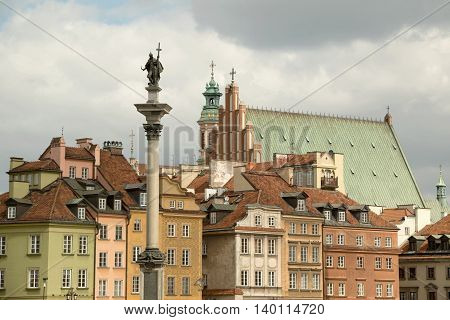 The old town (Stare Miasto) of Warsaw Poland