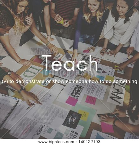 Teach Teaching Education Mentoring Coaching Training Concept