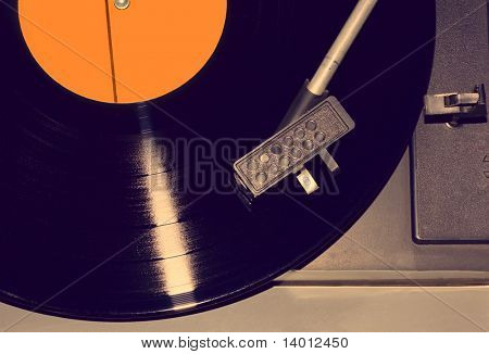 Retro vinyl hráč