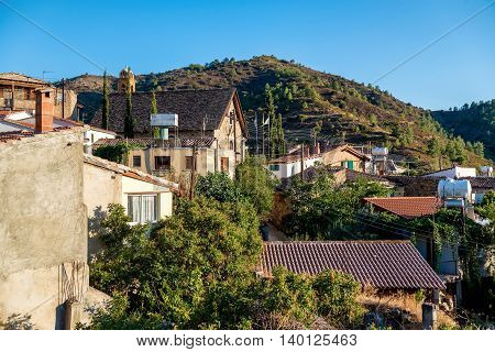 Gourri a village located at the Machaira mountain. Nicosia District of Cyprus.