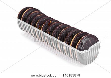 Biscuits with Jam and Chocolate Stuio Photo