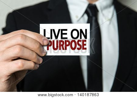 Live on Purpose