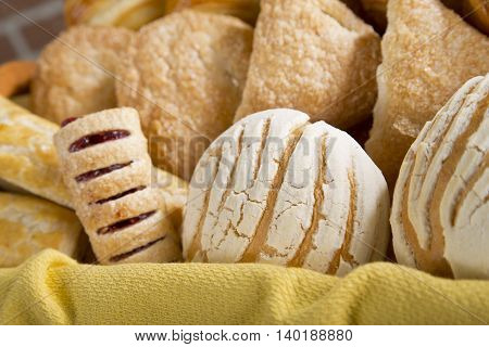 A delicius Sweet bread in a basket