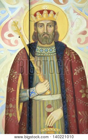 Fresco. Saint Michael's Golden-Domed Cathedral. July 26, 2016 Kiev, Ukraine