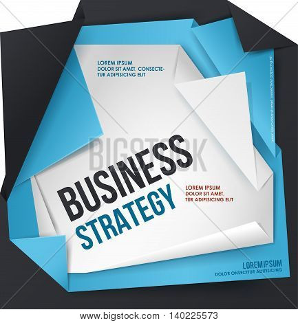 Business Strategy. Can use for web banners and printed materials. Vector template.