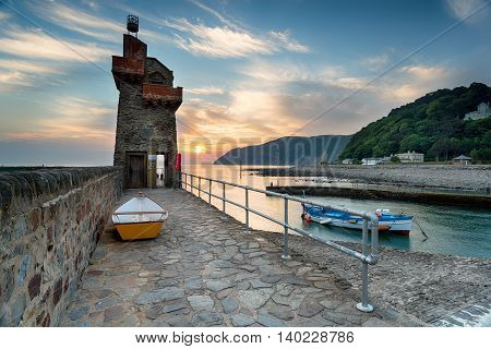 Rhenish Tower At Lymouth In Devon