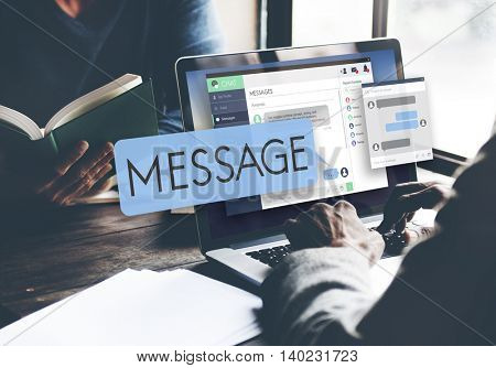 Online Message Email Digital Chatting Concept