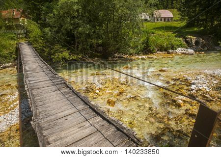 Soca / Isonzo river near Bovec town, Slovenia
