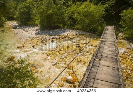 Soca / Isonzo river near Bovec town, Slovenia