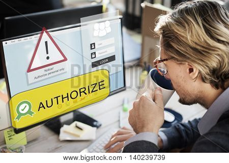 Inaccessible Denied Firewall Rejection Security Concept