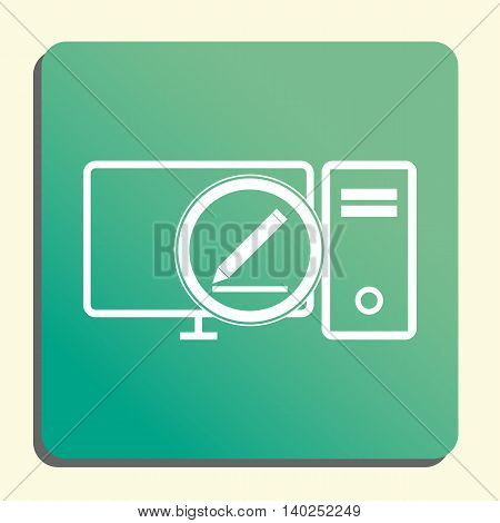 Pc Modify Icon Vector Vector & Photo (Free Trial) | Bigstock