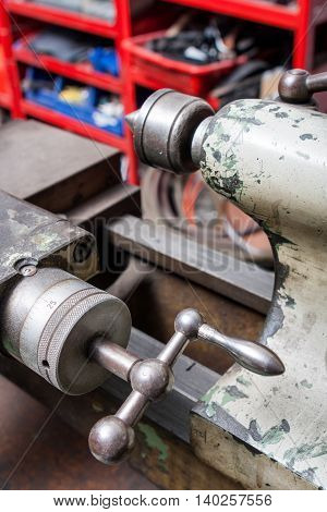 industrial professional boring mills in a workshop