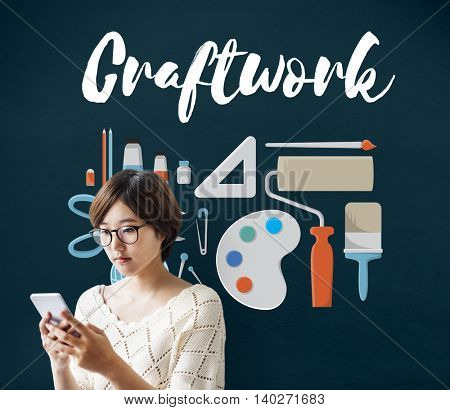 Craftwork Arts and Craft Artistic Design Ideas Concept