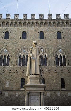 Sallustio Bandini Statue In Siena, Italy