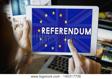 Britain EU Brexit Referendum Concept