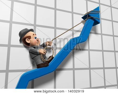 3D illustration af 
