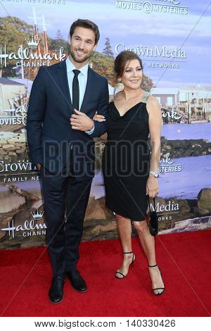 LOS ANGELES - JUL 27:  Jack Turner, Marina Sirtis at the Hallmark Summer 2016 TCA Press Tour Event at the Private Estate on July 27, 2016 in Beverly Hills, CA