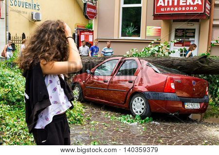 The Consequences Of The Hurricane In Uzhgorod