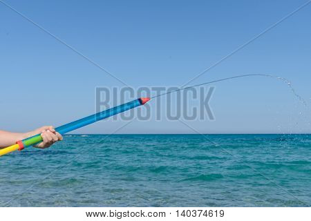 beautiful sea in orosei gulf in sardinia italy