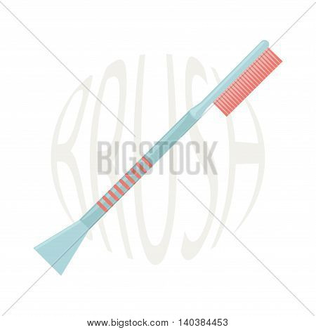 Brush and scraper for car& Vector illustration.