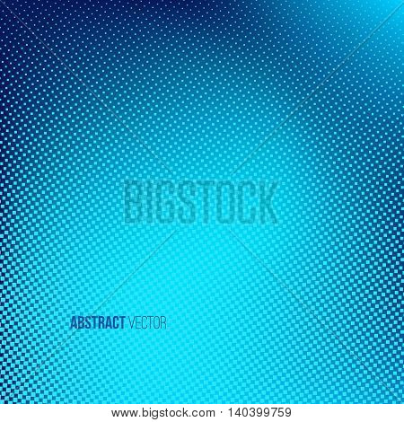 Abstract halftone background. Creative vector illustration.  Blue dotted vector banner. Business presentation concept