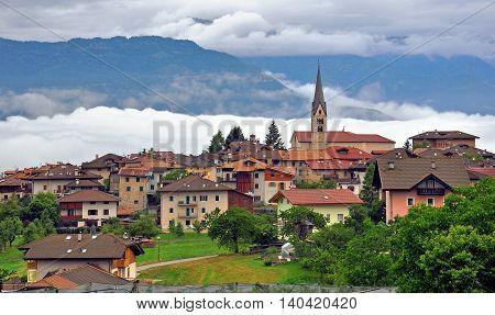 Smarano town in Trentino Alto Adidge, Italy