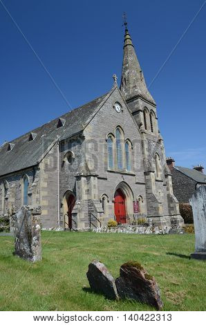 An external view of the church in Thornhill
