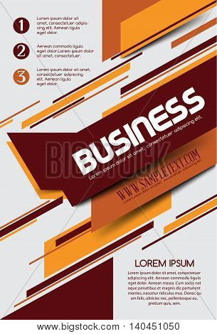 Business poster. Vector business flyer for your business