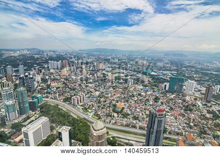 Kuala Lumpur Metropolitan City view of Malaysia