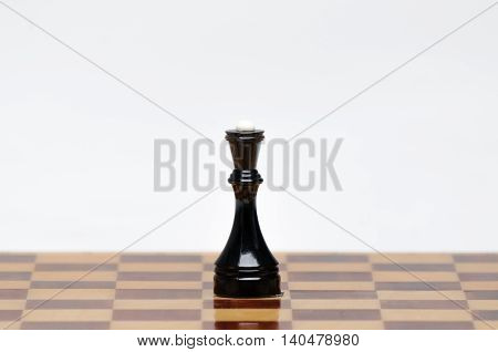 Chess pieces on the Board on a white background