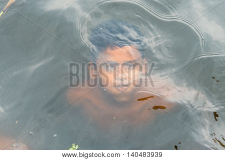 Children Taking Bath
