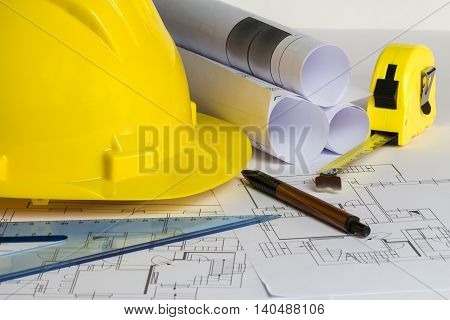 An Office Desk With The Project Papers