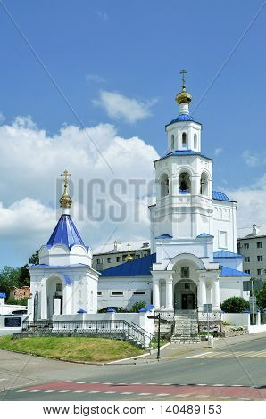 Kazan, Tatarstan, Russia - July 29, 2016. Church of in honor of of Holy Great Martyr of St. Paraskeva Pyatnitsa.