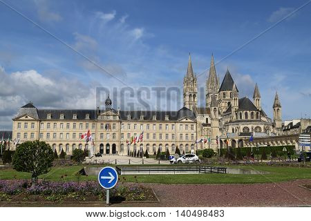 The building of the city administration in caen France