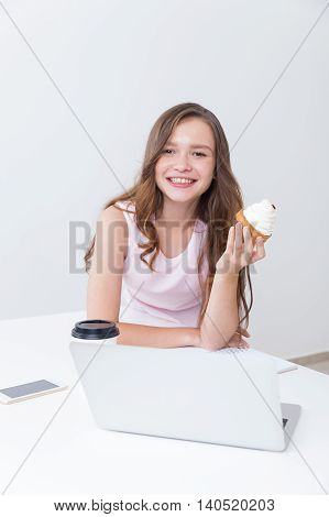 Girl With Cupcake