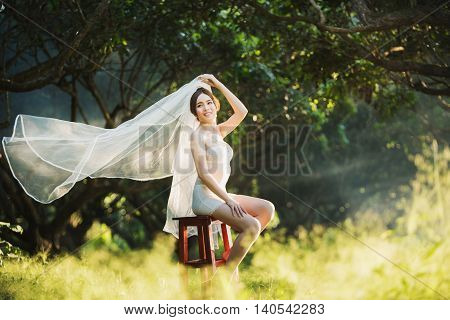 asian sexy underwear girl lady thai wedding style