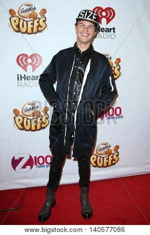 NEW YORK-DEC 12: Actor Ansel Elgort attends Z100's Jingle Ball 2014 at Madison Square Garden on December 12, 2014 in New York City.