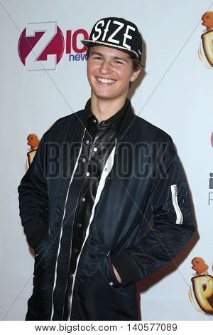 NEW YORK-DEC 12: Actor Ansel Elgort attends Z100's Jingle Ball 2014 at Madison Square Garden on December 12, 2014 in New York City.