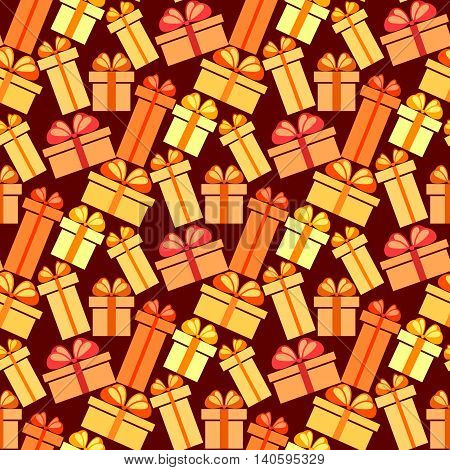 Gift Boxes Seamless Pattern