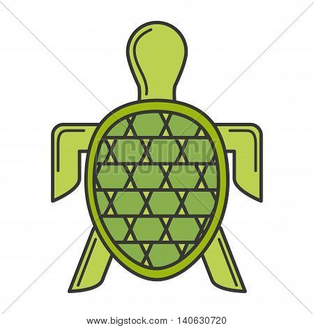 turtle sea silhouette icon vector isolated graphic